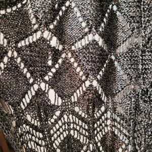 Metallic Silver Infinity Scarf